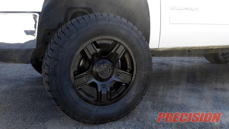 Lift Kit, Step/Bull Bars, Wheels/Tires, & Line-X for 2011 Sierra