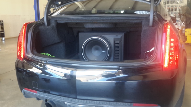 Cadillac cts hot sale subwoofer box