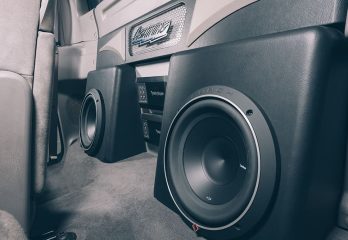 Speakers installed inside a vehicle