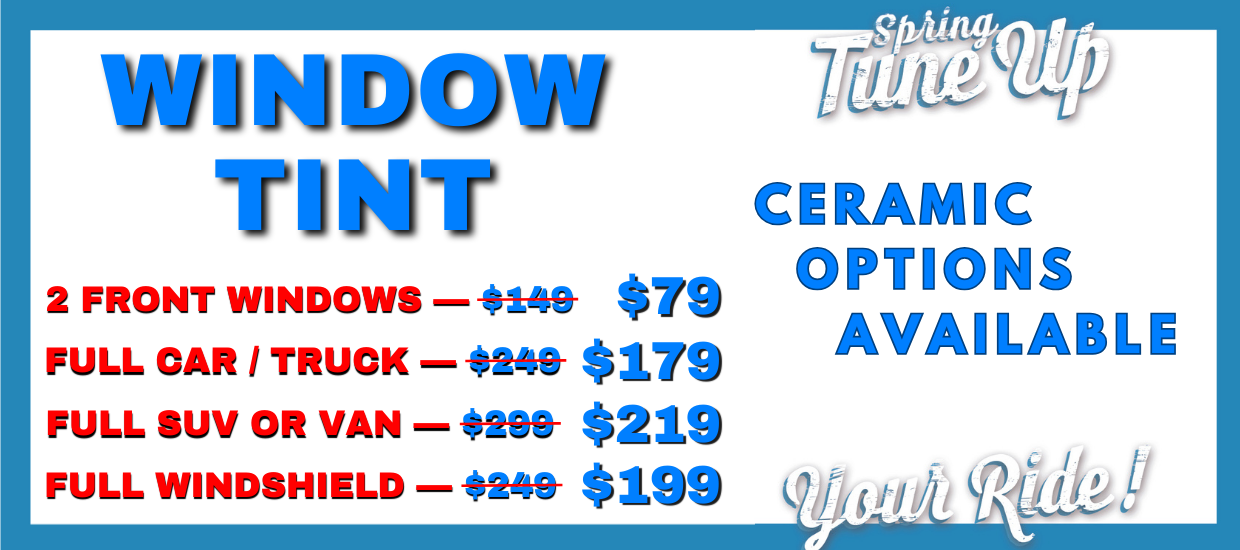 Spring Sale On Window Tint